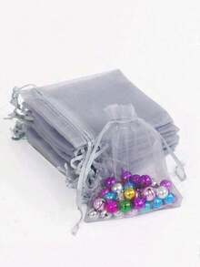 100/50/10/1件套，随机颜色珠宝收纳袋，返校季 - 彩色 - 查看 22