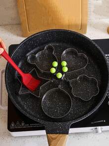 304 Stainless Steel Egg Rings, Non-Stick Animal Shaped Egg Mold, Baking Tool - Multicolor - View 8