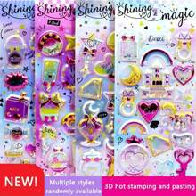 1 套贴纸，包含各种款式的贴纸、爱心贴纸、文具贴纸、彩色饰品贴纸和少女公主普通贴纸（款式随机）