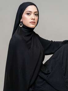 1pc Women's Soft Asymmetrical Digital Printed Pattern Printed Modal Hijabs Scarf - Multicolor - View 7