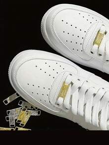 2/4pcs Metal Shoelace Buckle - Hollow Out Zinc Alloy, Synthetic Cubic Zirconia, Unisex Sports Shoes Accessories, Shoe Decoration, Shoe, Spring Summer Picks, Brides Maid Gifts, Room, Bedroom Decor, Bedroom Decor, Beach, Travel, For Men, For Women, Vacation,Cute Stuff - Multicolor - View 5