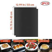 60*40cm Alfombrilla Antiadherente para Parrilla BBQ, Alfombrilla para Hornear, Herramienta de Barbacoa, Hoja de Cocina Resistente al Calor, Fácil de Limpiar, Herramienta de BBQ