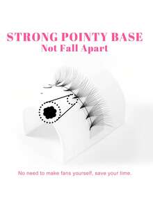 TDANCE 1Box 12Rows 120 Fans 10D Premade Eyelash Extensions Pointy Base Volume Fans Middle Stem Faux Mink Makeup Cilios 0.07 C D 8-15mmlash Clusters,Eyelash Clusters,Individual Eyelashes,Lashes,Fake Lashes