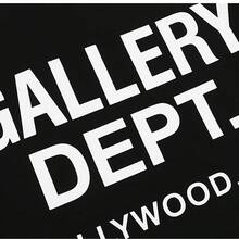 GALLERY D-EPT T-Shirt Car Letter Short Sleeve Men And Women High Street Half Sleeve Car Print Round Neck Loose Men's Tops Round Neck Casual Short Sleeve - 黑色 - 查看 5