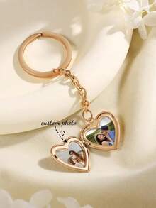 Personalisierter herzförmiger Foto-Schlüsselanhänger für Freund/Vater/Familie als liebevolles Geschenk/Abschlussgeschenk/Jahrestags-Feiergeschenk