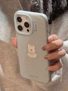 GUCADI 1 Ốp điện thoại chống rơi họa tiết chó 3D hoạt hình, tương thích với Apple IPhone 16/15/14/13/12/11, thiết kế mực bắn tung tóe, chất liệu thân thiện với da, quà tặng mùa thu/đông - Nhiều màu - Xem 7