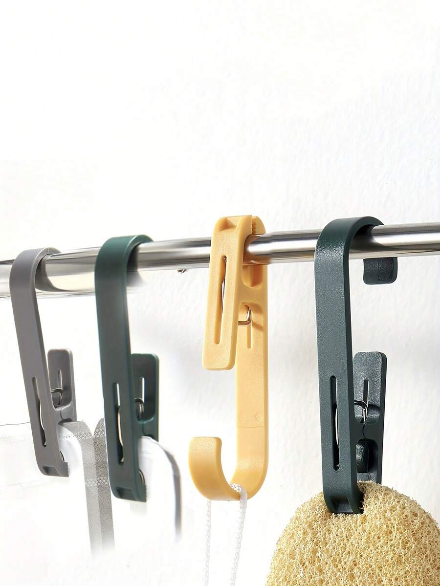 Multifunktionale Kleidungsclip-Haken, große Wäscheklammern Handtuchclips, starke Plastik-Kleiderbügel. S-Haken für Bekleidungsgeschäft, Zuhause, Büro & Werkstatt, Wäscheklammern