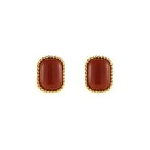 Juego de 5 Pares de Pendientes de Moda para Mujer| Pendientes de Perlas de Imitación Estilo Hong Kong Vintage en Rojo Vino, Chapados en Oro KC, Ideales para Uso Diario y Regalos de San Valentín - Cinco pares - Ver 9