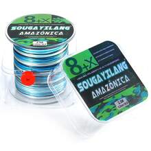 SOUGAYILANG 8股PE编织钓线，300米/328码，多色，耐用钓线。强韧耐用的8股编织钓线，300米/328码，拉力15-120磅，迷彩图案，耐用聚乙烯材质，适用于主线和海水垂钓。 - 彩色 - 查看 41