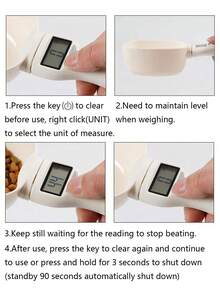 1 st elektronisk 800g mätsked, digital mätvåg, hushålls-LED-display digital mätvåg, kökssked för te, mjölkpulver, mat, avtagbar mätsked