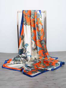 1 pieza Pañuelo de estilo bandana con estampado de anacardo, diadema, accesorio para el cabello