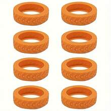 8pcs Silicone Luggage Wheel Covers, Noise Reduction, Floor Protection, Smooth Rolling, Wear-Resistant Travel Accessories, Multiple Colors For Easy Identification