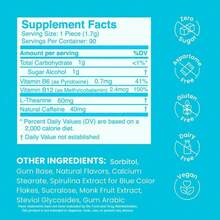 Abronikey NeuroGum Energy & Focus – Sugar-Free Caffeine Gum With L-Theanine, B6 & B12 – Nootropic Peppermint Chewable – Vegan & Keto-Friendly – 90 Pieces - 一包 - 查看 7