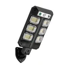 Đèn năng lượng mặt trời siêu sáng 40000LM có cảm biến con người Đèn đường ngoài trời IP6 Đèn năng lượng mặt trời sân vườn Đèn tường LED mạnh mẽ - màu đen - Xem 8