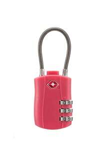 1/2 Pack TSA Approved Combination Lock - High Strength Zinc Alloy Body And Cut-Resistant Steel Cable, 3-Digit Combination Lock, Suitable For Travel Luggage, Gym Lockers, Bicycle Locks (Black), Travel Security Accessory | Multipurpose Travel Lock | Combination Lock, Luggage Lock, Travel Essential Holiday Vacation Supplies - Multicolor - View 20