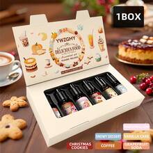 6-Piece Baking Scented Oil Diffuser Set - Includes Fragrance Oil, Candles, Aroma Stone, Humidifier, Car Diffuser, Home Fragrance Refill