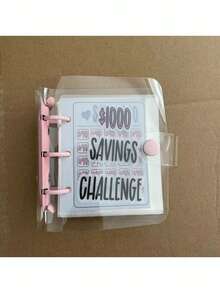 1 pieza, Carpeta para Reto de Ahorro, Carpeta de Ahorro, Libro de Retos de Ahorro con Sobres, Mini Carpeta Presupuestaria con Accesorios de Efectivo - Multicolor - Ver 9