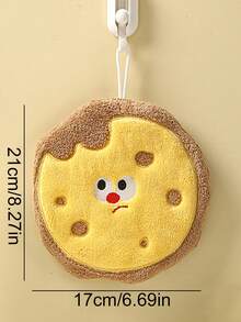 Cute Coral Fleece Hand Towel, Cartoon Fries And Hamburger Hanging Towel, Three-Layer Thick Baking Towel, Strong Absorbent Kitchen Towel, Cleaning Rag Tool, Rag Handkerchief, Bathroom Absorbent Square Towel, Thickened And Enlarged Towel - Can Be Used As A Placemat, No Fading, No Linting, Soft And Skin-Friendly, A Variety Of Styles Are Available. Can Be Used To Wipe Ceramics/Tableware/Glass