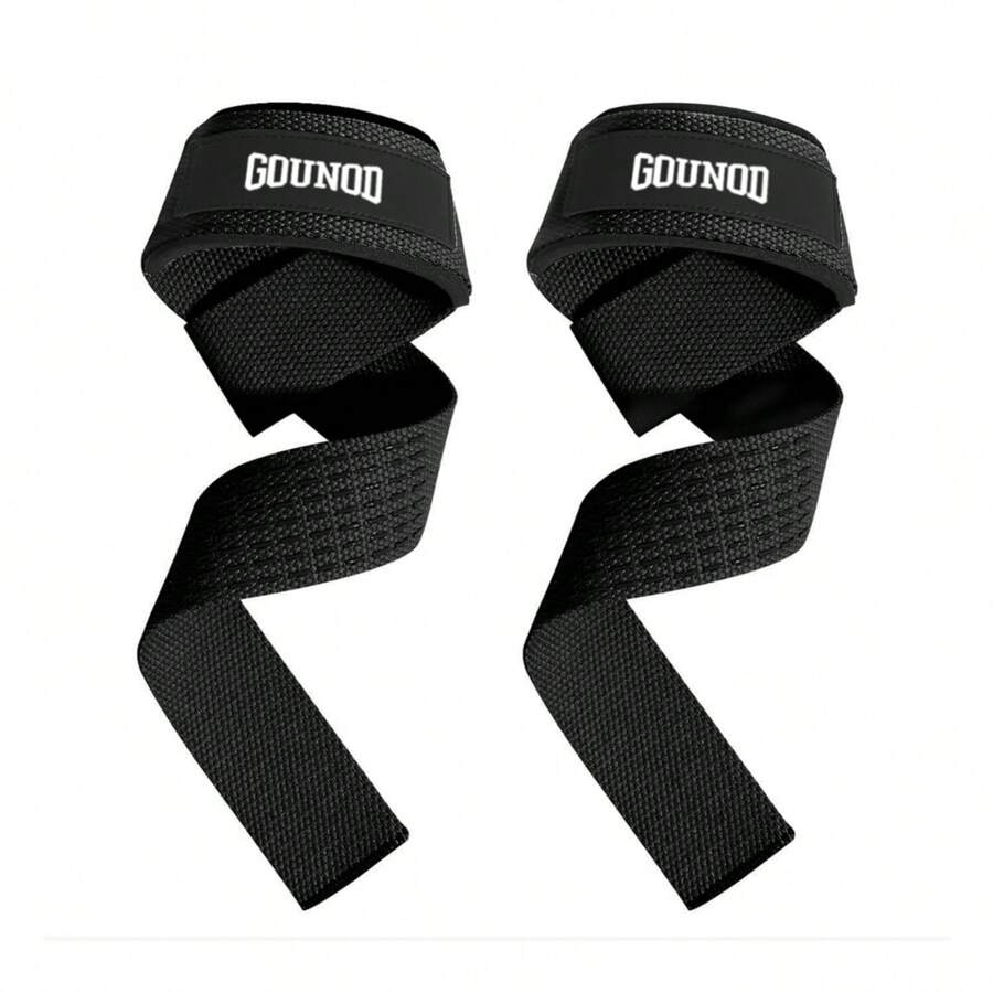 SKDK 1 par Cinturones elevadores de levantamiento de pesas - Negro - Ver 1