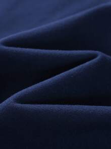 Teen Girl Cartoon Cat & Ramen Print T-Shirt - Navy Blue - View 5