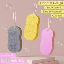 2pcs Magic Exfoliating Bath Sponge, 3D Super Soft Exfoliating Bath Sponge, Skin Friendly And Reusable, Alternative To Exfoliating Gloves, Random Color. - Nhiều màu - Xem 3