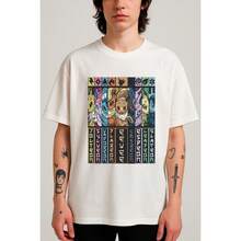 Eevee Evolutions T-Shirt Japanese Anime Manga Geek Nerd Shirt Blouse Unisex Male Female 100% Cotton Top Premium Streetwear Launch Fast Shipping Various Colors!! Plus Size - 白色 - 查看 1