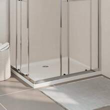 vidaXL Rectangular ABS Shower Base Tray 31.5"X39.4" - 白色 - 查看 1