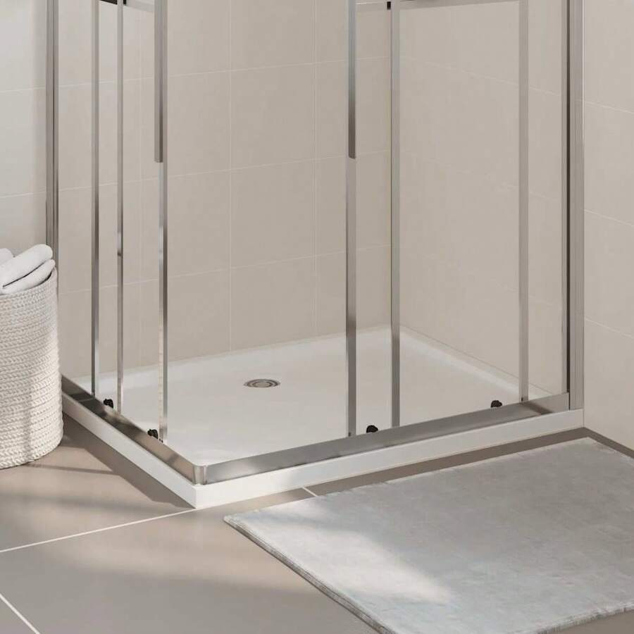 vidaXL Rectangular ABS Shower Base Tray 31.5"X39.4" - 白色 - 查看 1