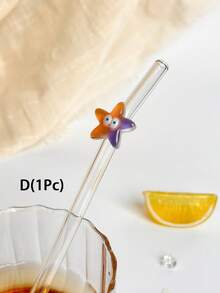 1 Cái/2 Cái/1 Bộ Ống Hút Thủy Tinh Hình Động Vật Biển Hoạt Hình Với Nhiều Màu Sắc Cá Mập, Sao Biển, Cá Ngựa, Bùa Nàng Tiên Cá, Ống Hút Trong Suốt Có Thể Tái Sử Dụng, Dùng Cho Đồ Uống Lạnh, Trà Sữa, Cà Phê, Nước Ép, Sinh Tố, Nhà Bếp, Nhà Hàng, Tiệc Cocktail, Trở Lại Trường Học, Quà Tặng Cho Bạn Gái/Bạn Trai, Cha Mẹ, Bạn Bè, Đồ Dùng Cho Ngày Lễ, Halloween, Lễ Tạ Ơn Và Giáng Sinh - phong cách 1 - Xem 13