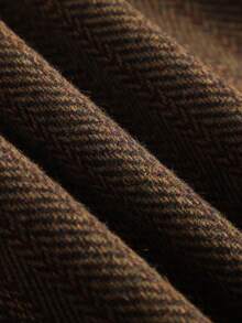 Camel Wool Blazer Jacket For Women, High-End Elegant Celebrity Style, Waist Cinched Slim Fit, 2025 New Arrival, Woolen Suit Top - Brown - View 5