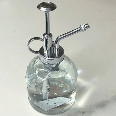 Vintage Glass Plant Mister Spray Bottle, Retro Pressure Watering Can For Indoor Plants, Decorative Small Water Sprayer With Metal Nozzle, Ideal For Succulents & Houseplants Care, Leak - Proof Design