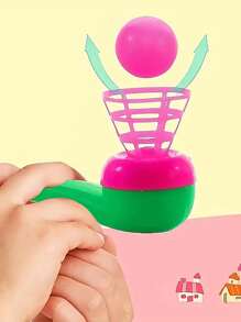 1pc Blow Ball Toy Floating Blow Tube Ball,Party Classic Nostalgic Toy, Magic Hanging Ball - Multicolor - View 1