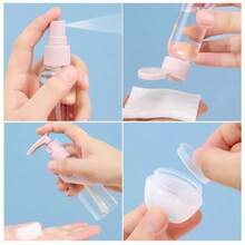 11pcs/Set Travel Bottles For Toiletries Refillable Spray Bottles Leakproof Travel Size Toiletries Containers For Shampoo Conditioner Liquids Lotion Soap Body Wash Men And Women Business Trip Back To School Or Personal Travel Accessories Essentials - 11件套C款 - 查看 3