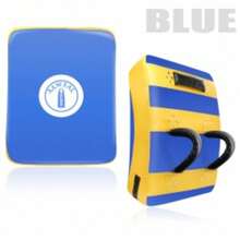 Large Shield Boxing Thai Kick Boxing Strike Curved Arm Pad MMA Muay Punch - Royal Blue - View 2