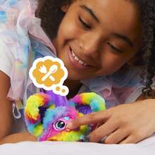 Hasbro Furby Furblets Ray-Vee Mini Friend, 45+ Sounds, Electronica Music & Furbish Phrases, Electronic Plush Toys, Rainbow, Back To School Gifts, Ages 6+