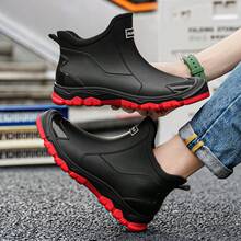 Zapatos de trabajo impermeables y antideslizantes para hombres, con estilo deportivo y cierre de gancho y bucle, adecuados para la cocina y la playa