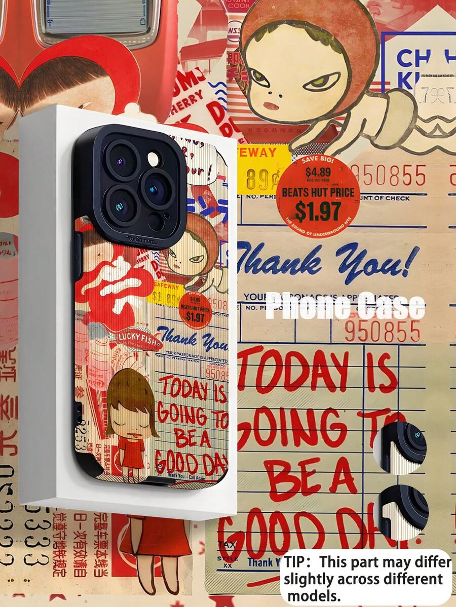 1 件个性化红色拼接图案竖条纹仿皮软保护手机壳，适用于 Apple 和 16/16 PLUS/16 PRO/16 PRO MAX，兼容三星 - 彩色 - 查看 1