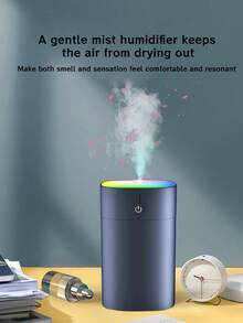 New Compact Colorful Mist Humidifier, USB Powered Quiet Operation, Integrated Aroma Diffuser, Suitable For Home Desktop And Car, Effectively Humidifies And Purifies Air, Compact And Portable Design
