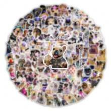203pcs Realistic Puppy Dog Stickers For Water Bottle, Skateboard, Luggage, Notebook, Phone Case, Guitar, Piano, Room, Wall Decor