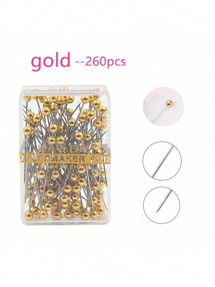 100/260 件多色金属定位针，DIY 插花材料，缝纫针用于固定