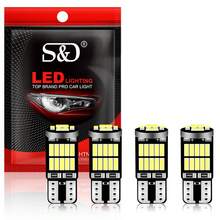 S&D 2/4/6/10 PCS T10 194 W5W LED Canbus 3W 6000K Car Interior Light T10 Signal Light 26 SMD 4014 Chip White Instrument Light