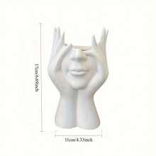 Human Body Art Styling Storage Holder (1pc) – Multi-Functional Desktop Organizer For Office Supplies, Makeup Brushes, Decorative For Office & Vanity