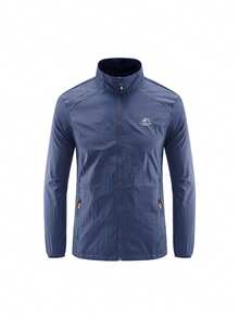 Men's UV+ Sun Protection Jacket - Breathable, Waterproof And Ultra Lightweight For Outdoor Sports - Navy Blue - View 1