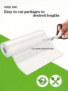 2 paquetes de rollos selladores al vacío, de 3M de longitud, duraderos y resistentes al desgarro, bolsas de almacenamiento de alimentos al vacío para cocina, para almacenamiento de alimentos y cocción a baja temperatura, artículos esenciales de cocina para el hogar - Blanco - Ver 7