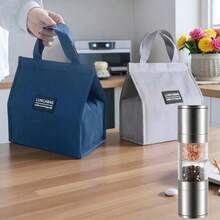 Insulated Lunch Bag - Portable Bento Box, Made Of Thick Oxford Cloth, Reusable Thermal Container, Suitable For Outdoor, School And Work, Non-Food Contact - Multicolor - View 9