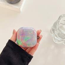 Sam Sung Galaxy Buds Marble-TPU Case For Buds 2/Pro/Pro 2/Live/FE Scratch-Resistant & Anti-Slip Texture Sleek & Stylish + Detachable Carabiner - Multicolor - View 5
