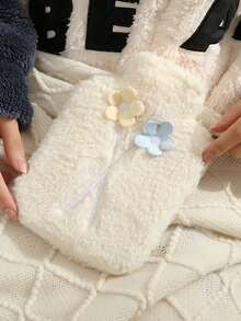 1pc New Cute Plush Hand Warmer Hot Water Bottle, Thick Anti-Explosion PVC, Washable, Keeps Warm & Cold, Warms Belly & Hands, Convenient Plush Hand Insert