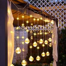 2025 Nouvelles guirlandes lumineuses à boules de vœux avec télécommande 8 modes, 108 LED et 12 boules lumineuses, convient pour les réunions de famille, les chambres, les fêtes, les décorations intérieures pour les fêtes de Noël, les mariages, les fêtes à thème carnaval, les fêtes lumineuses. Décoration de la maison, décorations de Noël, décoration de la chambre d'hiver