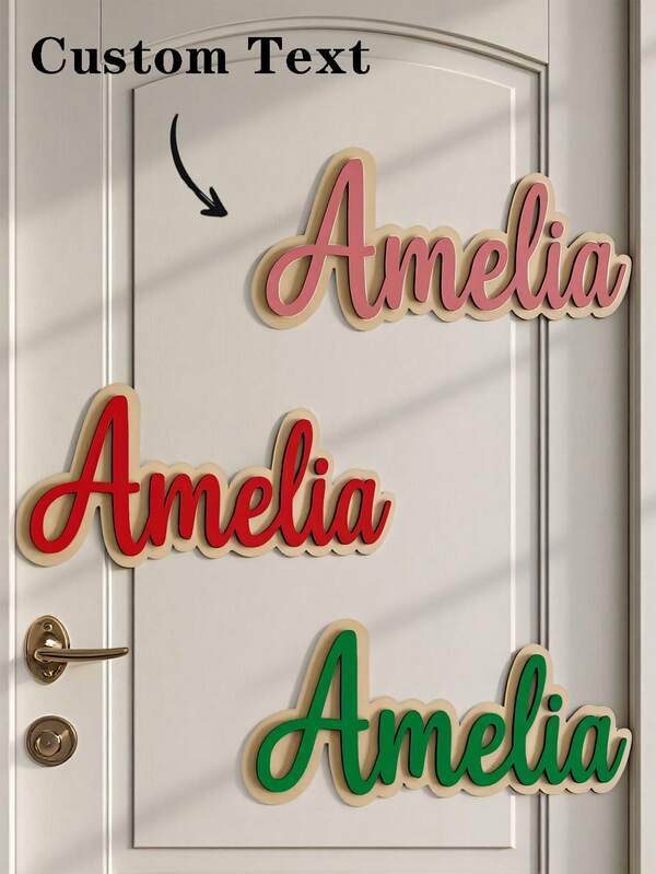 Customizable Personalized Door Signs, Custom Wooden Doorplates,Apartment Nameplates, Wall Name Signs, Bedroom Name Plates, Decorative Wooden And Acrylic Door Plaques, And Simple House Signs,Perfect For Housewarmings, Anniversaries, Birthdays, Graduations, Valentine's Day, Baby Showers, Baptism Parties, Weddings, And Holiday Gifts Like Christmas, Halloween, And Thanksgiving