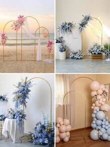 1 bộ khung vòm bóng bay màu vàng, giá đỡ bóng bay tiệc sinh nhật, khung vòm kim loại, khung vòm bóng bay đám cưới, trang trí sinh nhật, trang trí đám cưới, cấu trúc bóng bay tiệc tùng, trang trí tiệc sinh nhật, cổng cưới, trang trí lễ rửa tội, giá đỡ vòng hoa bóng bay, cấu trúc vòm, trang trí phông nền vòm sự kiện ngoài trời, trang trí tiệc cô dâu, trang trí tiệc em bé, đạo cụ phông nền chụp ảnh tiệc, trang trí phông nền vòm tiệc tốt nghiệp - Vàng - Xem 3